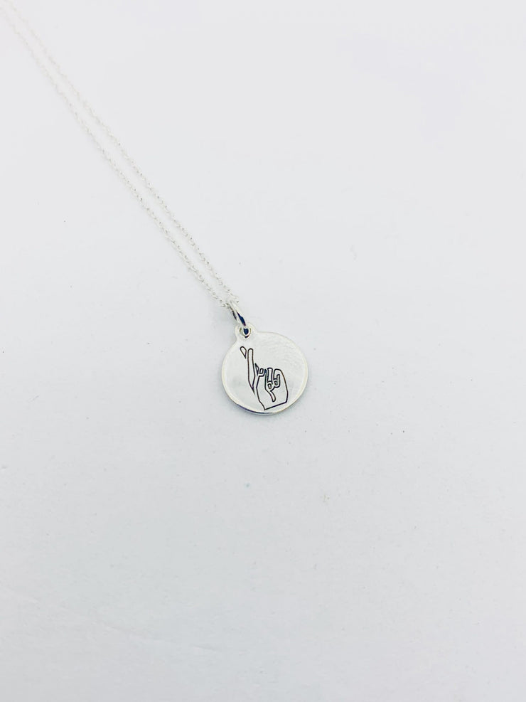 Sterling Sliver K Pop Necklace 