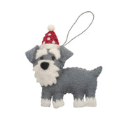 Hanging Christmas Decorations: Schnauzer