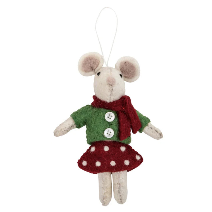 Hanging Christmas Decorations: Mice Girl 24