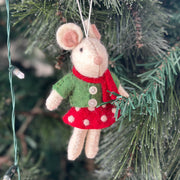 Hanging Christmas Decorations: Mice Girl 24