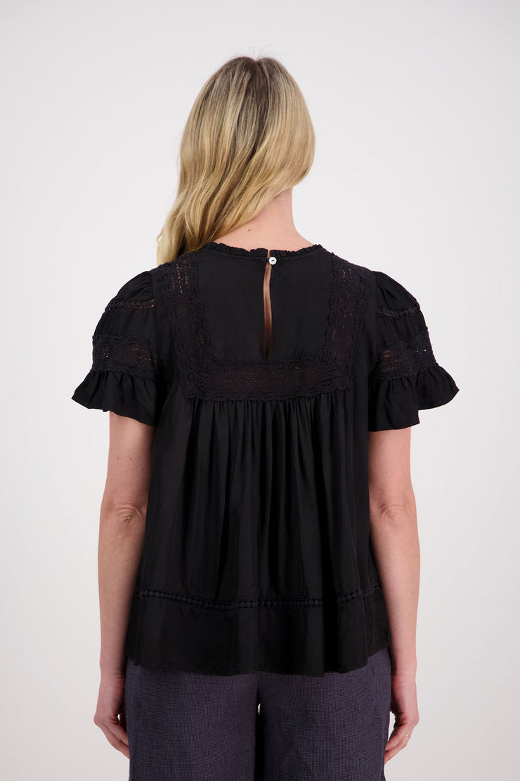 Briarwood Reversible Perkins Top - Black Was $299 Now