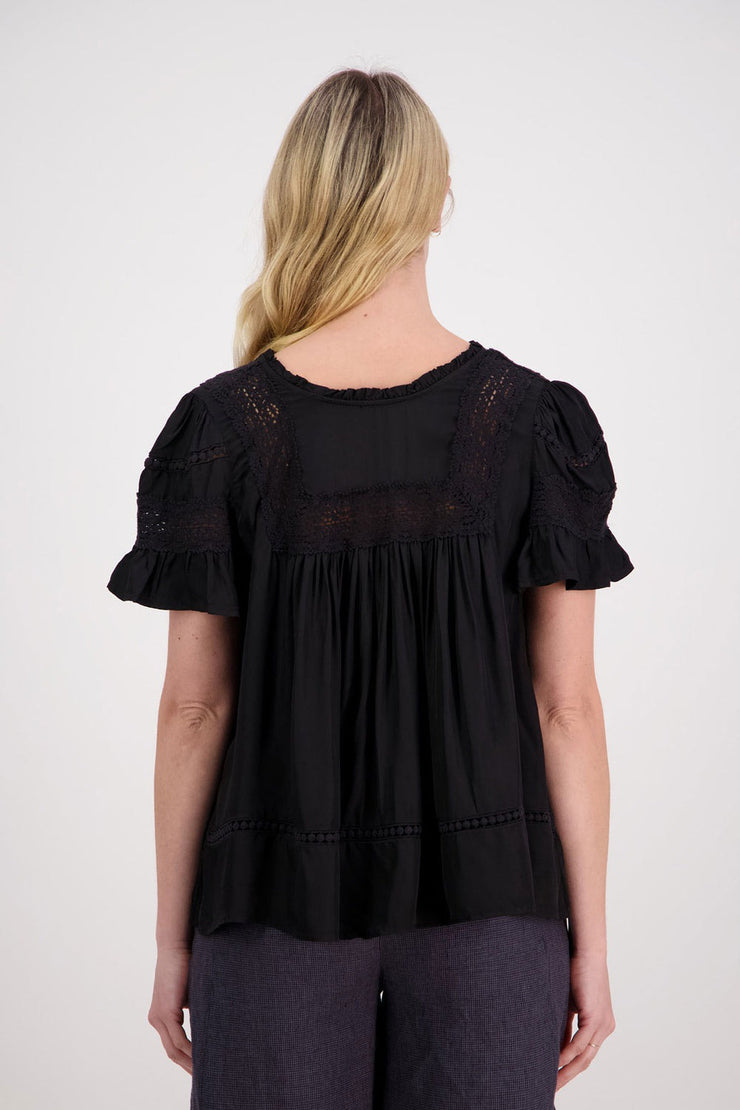 Briarwood Reversible Perkins Top - Black Was $299 Now