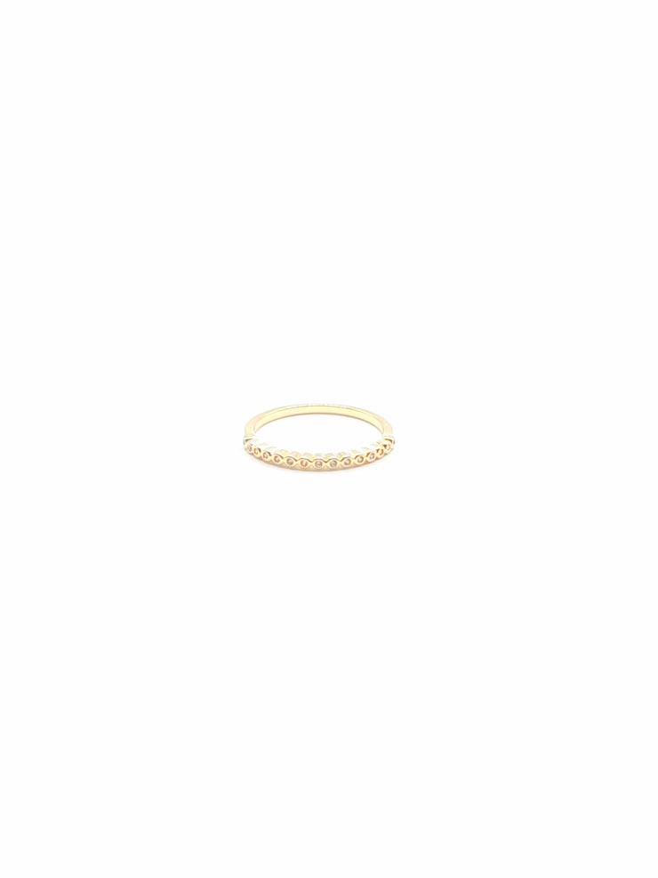 18K French Gold Diamante Ring