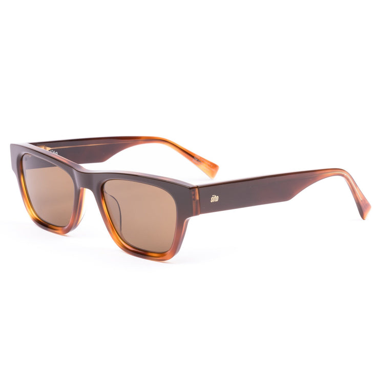 Sito Boston Sunglasses - Tan Gradient/Brown Polarised