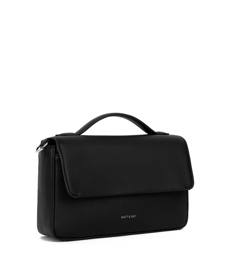 Vegan Crossbody Bag - Heart Sol Black Was $219 Now