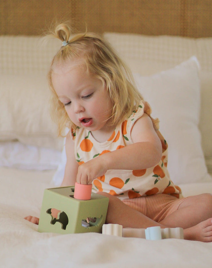 Silicone Sorting Box with Animals