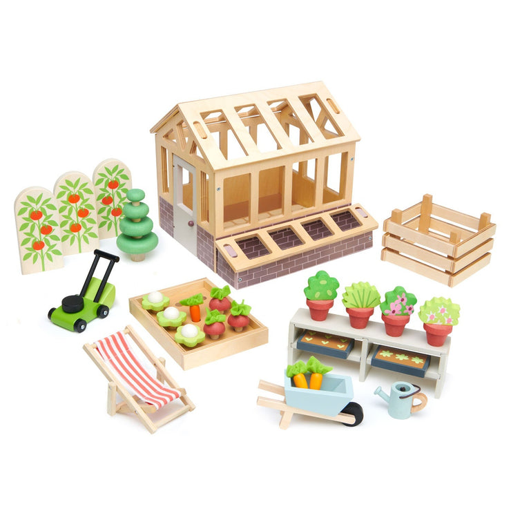 Greenhouse with Garden Set