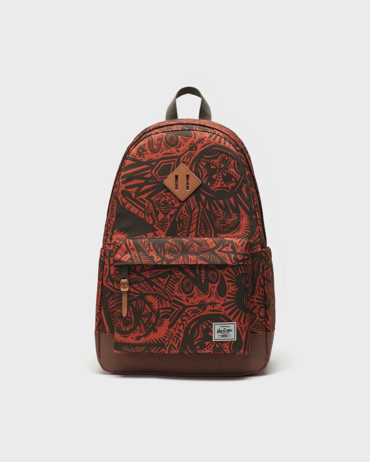 Thomas Campbell Heritage Backpack - Forest Night/Saddle Brown