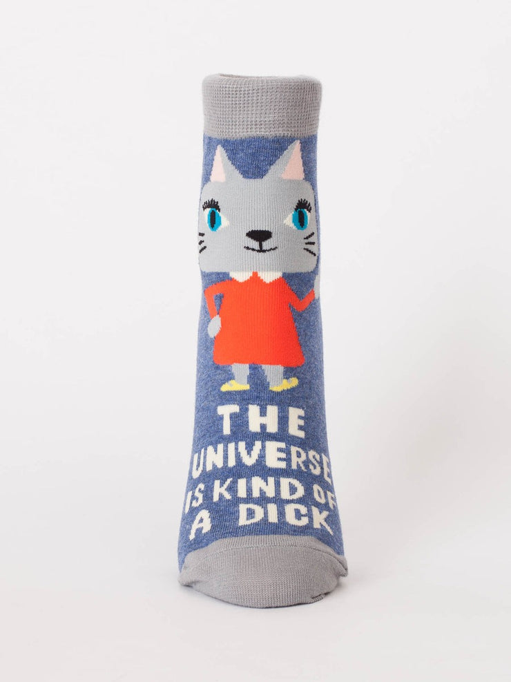 Womens Ankle Socks - The Universe Is Kind Of A Dick