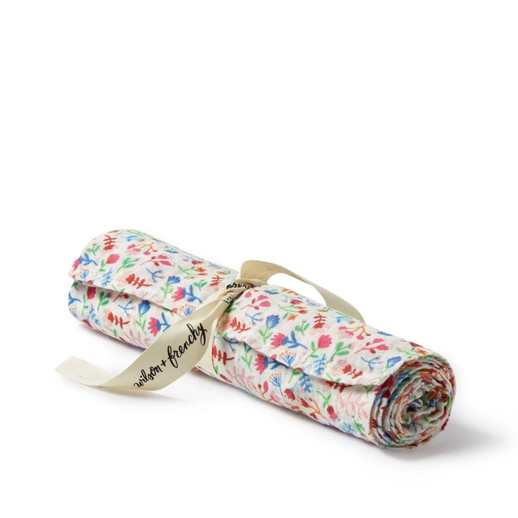 Organic Muslin Wrap - Tropical Garden