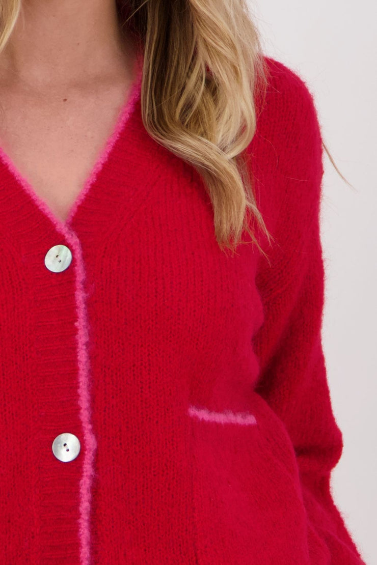 Briarwood Valentino Cardigan - Red/Pink