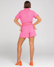 Daisy Shorts - Broderie Pink