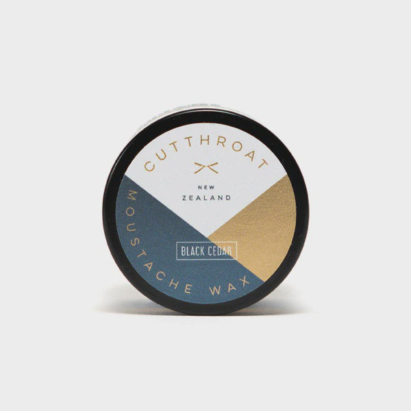 Cut Throat Moustache Wax - Black Cedar