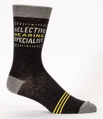 Mens Socks - Selective Hearing Specialist