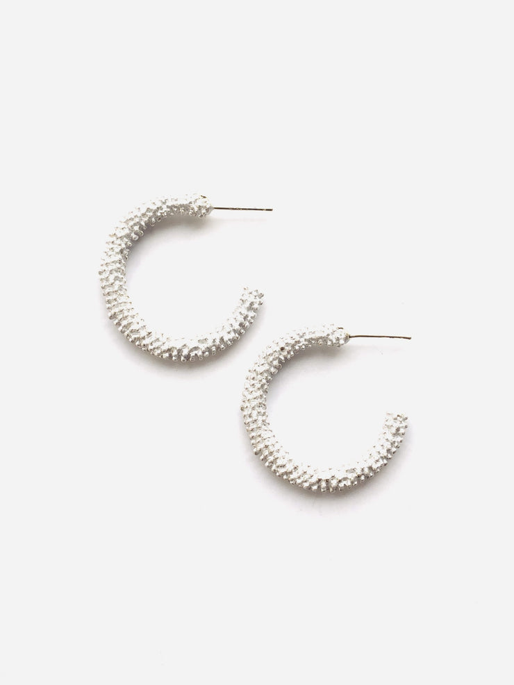 Damien Silver Earrings