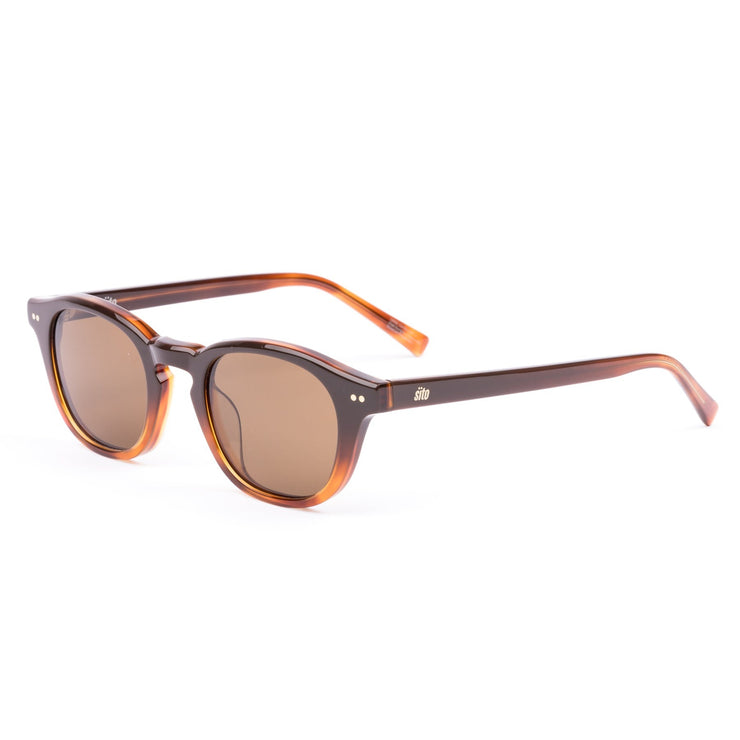 Sito Elio Sunglasses - Tan Gradient/Brown Polarised