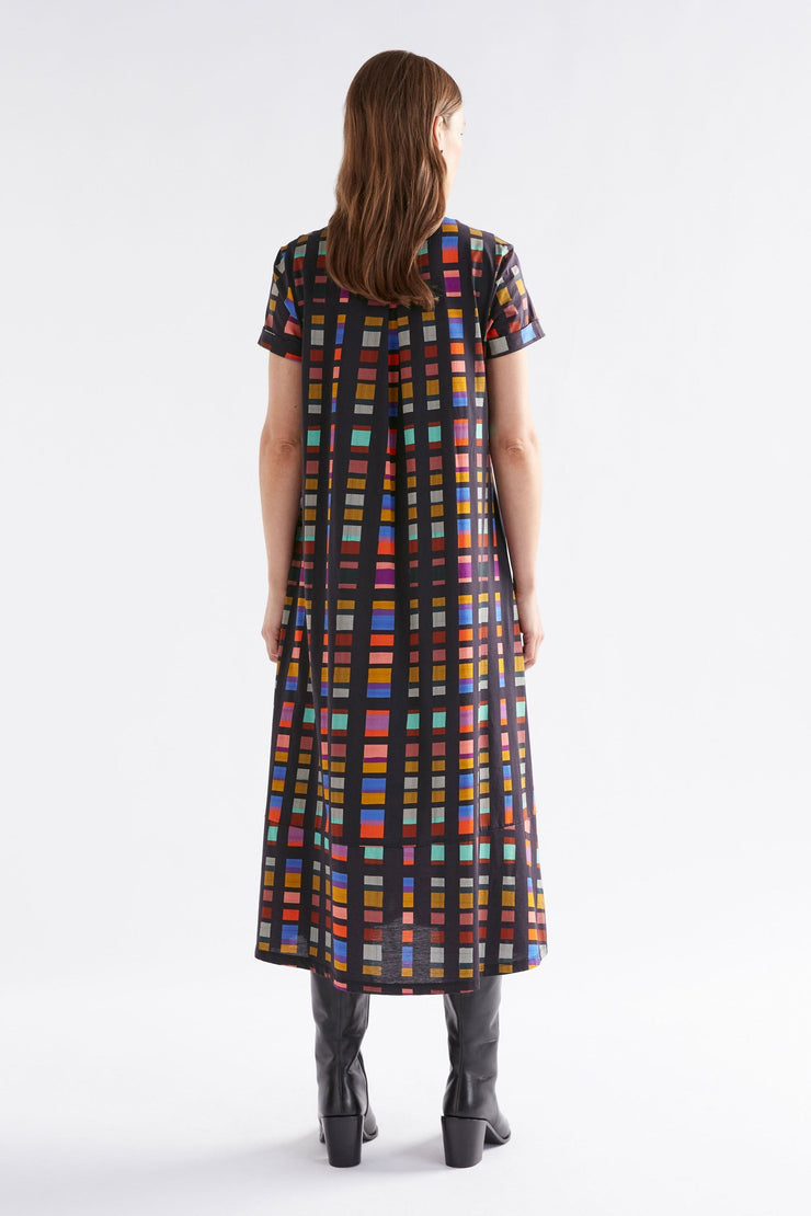 Elk Haki Dress - Tessela Print