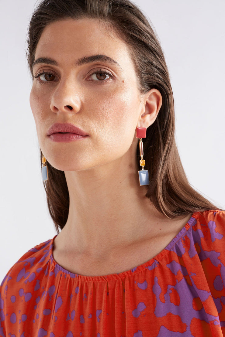 Malin Long Drop Earrings