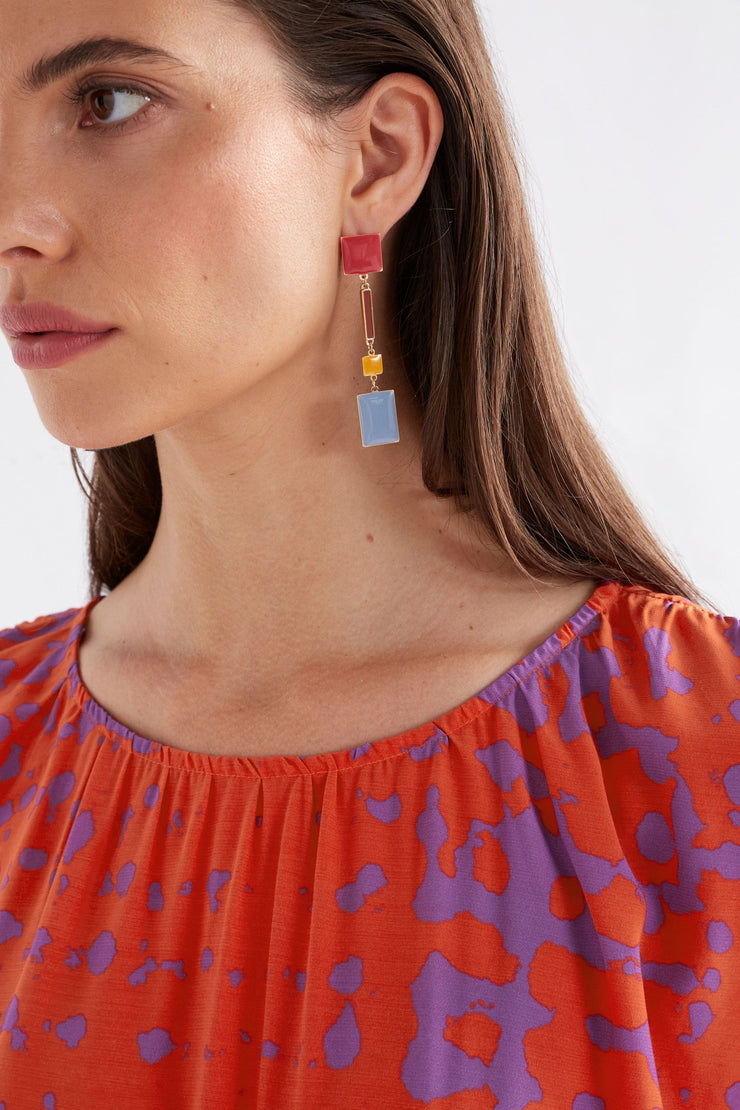 Malin Long Drop Earrings