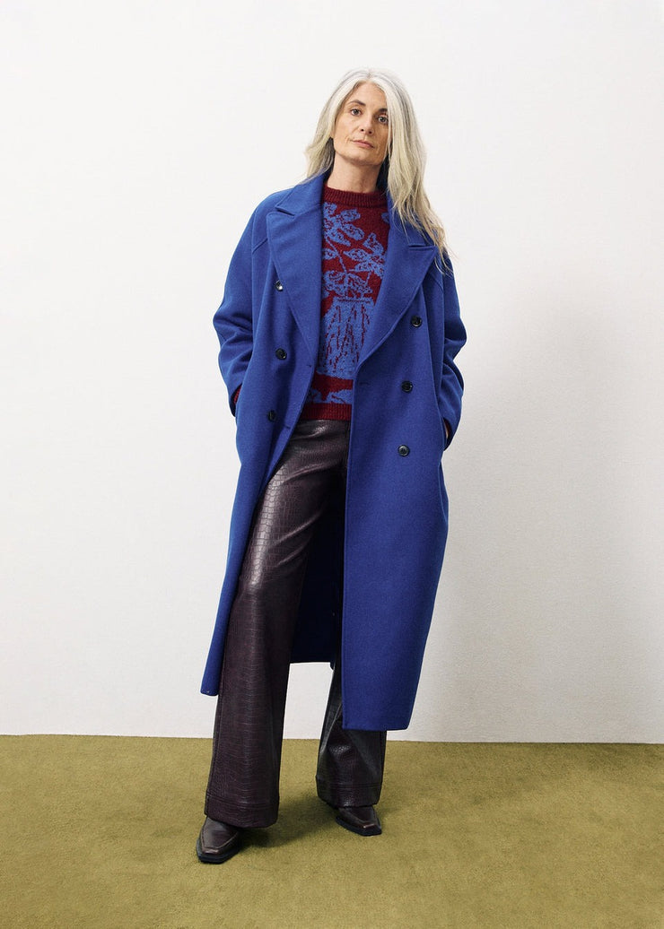 Delphina Coat - Electric Blue