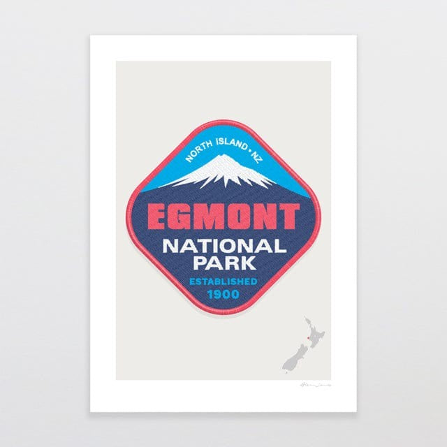 National Park Patch Print - Egmont