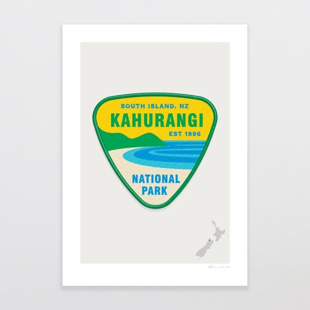 National Park Patch Print - Kahurangi