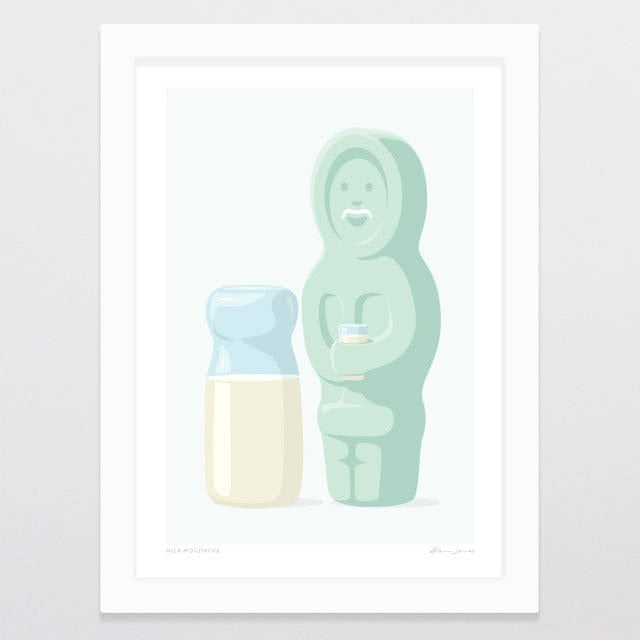 Glenn Jones Print - Milk Moustache