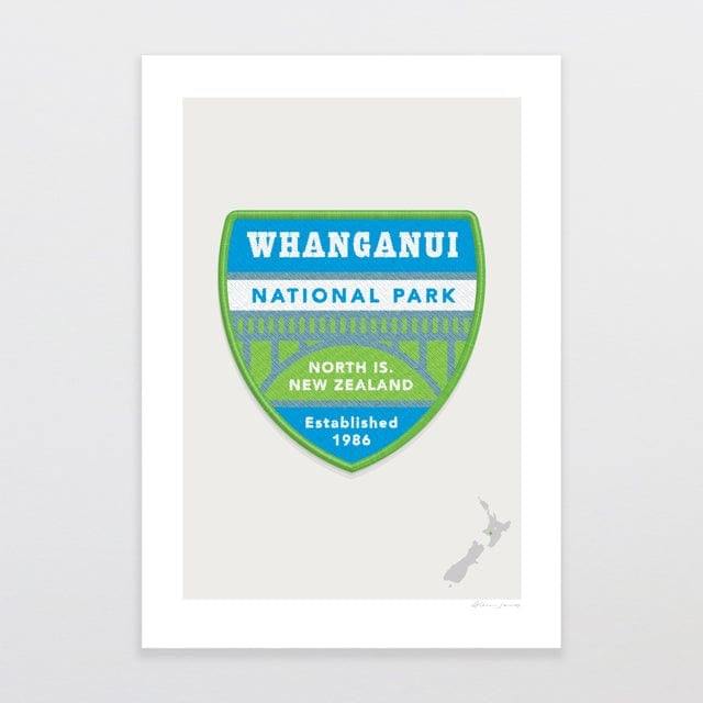 National Park Patch Print - Whanganui