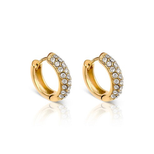 Gravitate Crystal Hoop Earrings