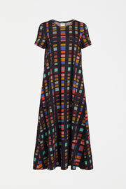 Elk Haki Dress - Tessela Print