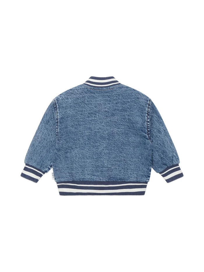 Dreamy Denim Bomber Jacket