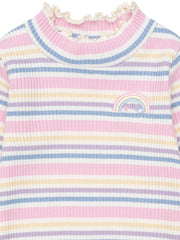 Rainbow Stripe Rib Skivvy