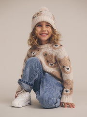 Ecru Huxbear Knit Jumper