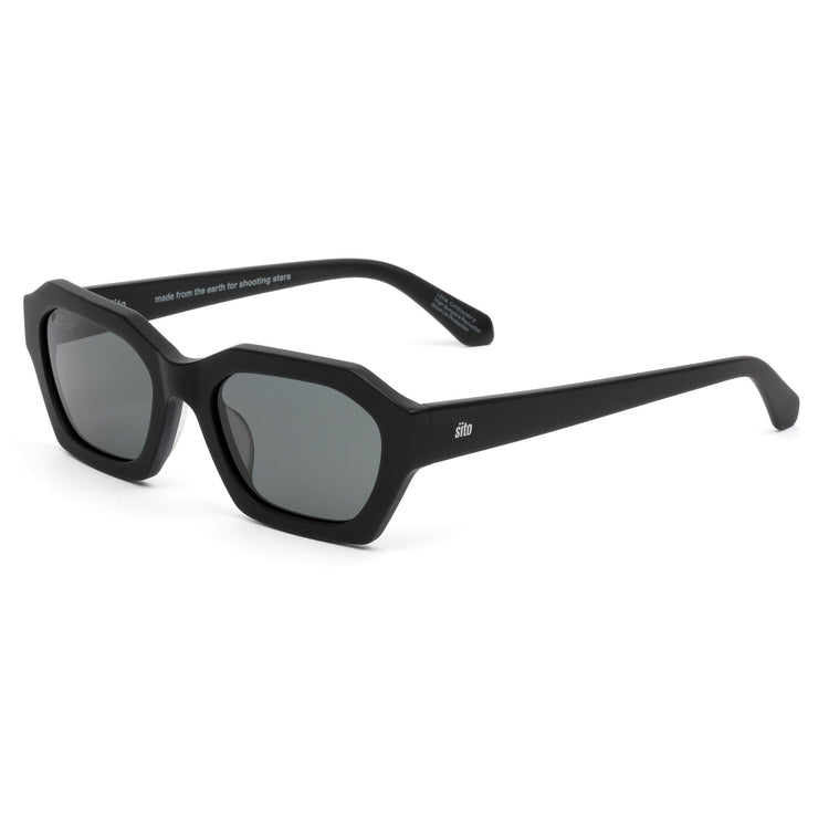 Sito Kinetic Sunglasses  - Matte Black/Iron Grey Polarised