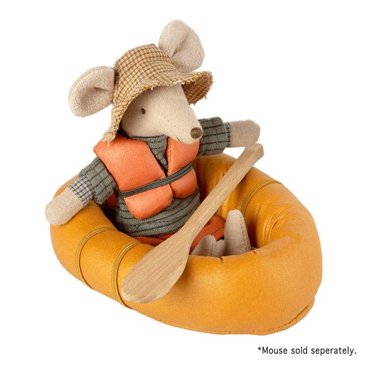 Maileg Mouse Rubber Boat - Dusty Yellow