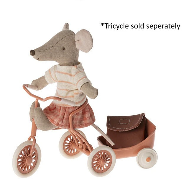 Maileg Tricycle Mouse - Big Sister (Coral)