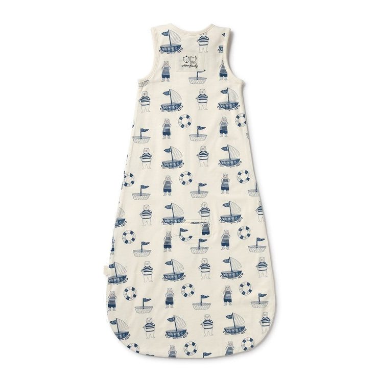 Nautical Bear Organic Sleeping Bag