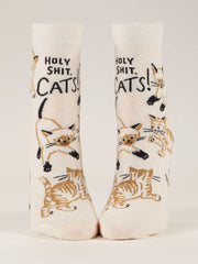 Womens Ankle Socks - Holy Shit. Cats