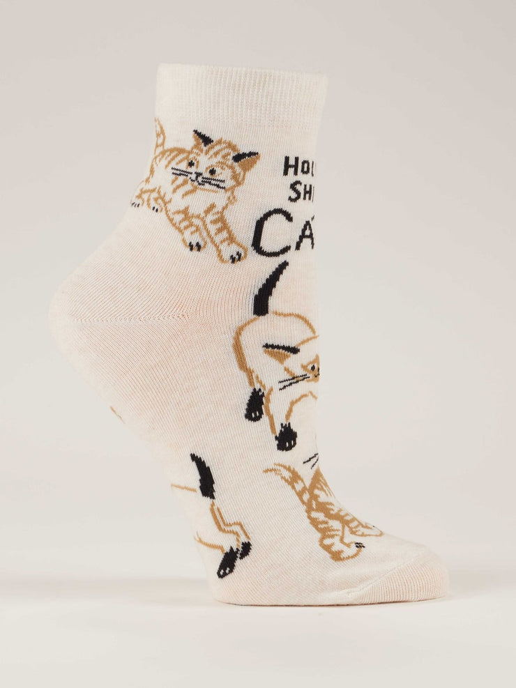 Womens Ankle Socks - Holy Shit. Cats