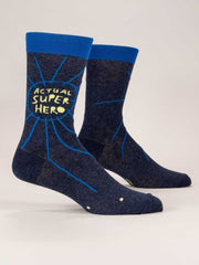 Mens Crew Socks - Super Hero