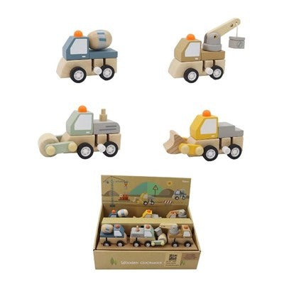 Wooden Wind Up Trucks