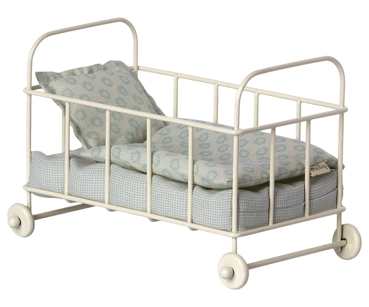 Maileg Cot Bed - Micro Blue