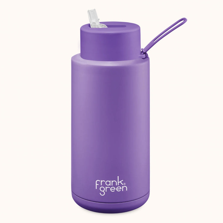 Frank Green 34oz Bottle - Cosmic Purple w Straw Lid