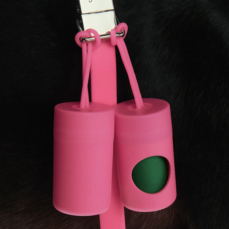 Frank Green Pet Poo Bag Holder - Neon Pink